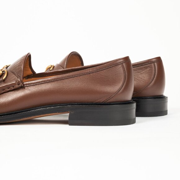 Gucci Wislet Brown Sugar Mandala Goat Horsebit Loafers - Picture 8 of 11
